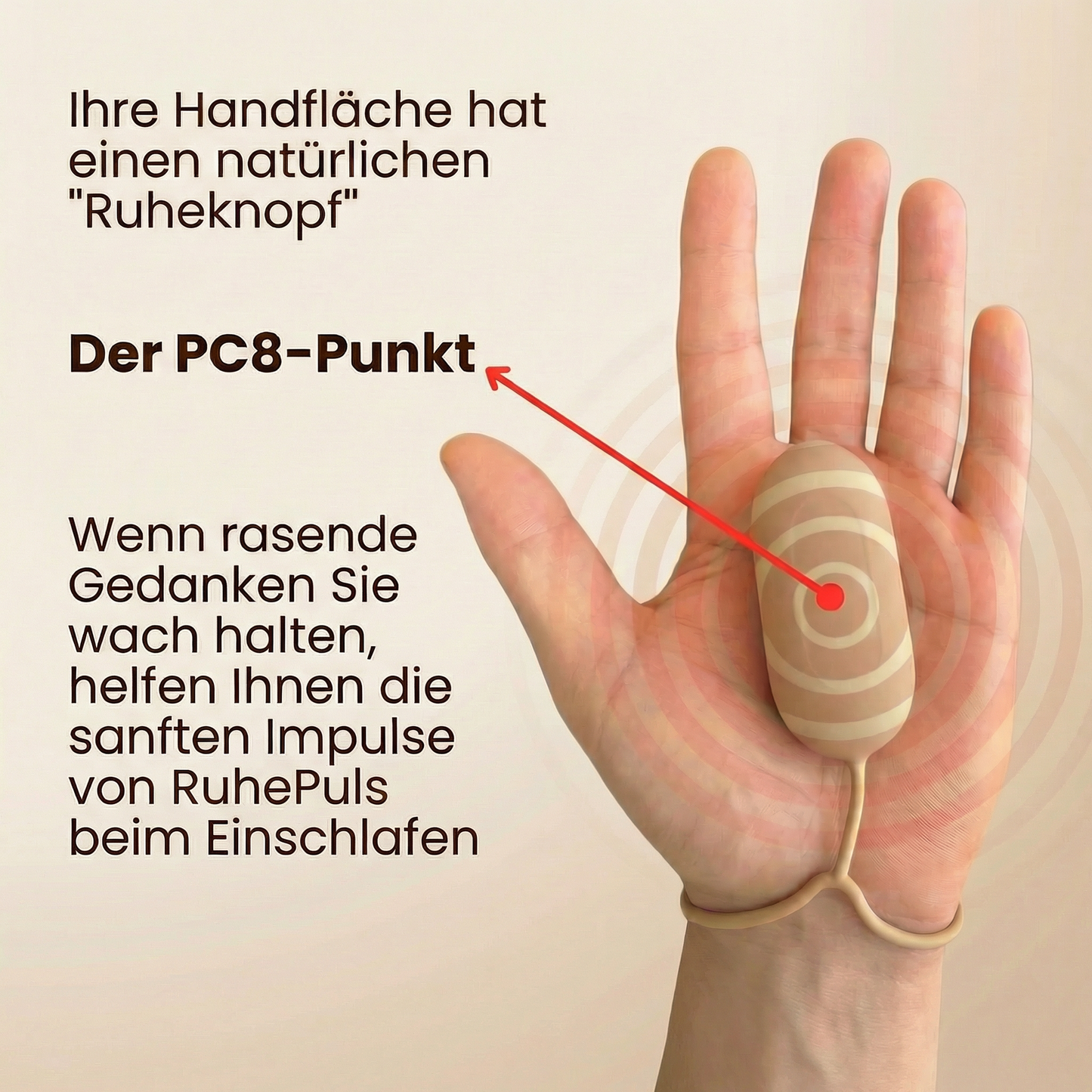 RuhePuls™ – Einschlafen & Entspannen per Knopfdruck