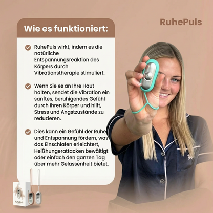 RuhePuls™ – Einschlafen & Entspannen per Knopfdruck